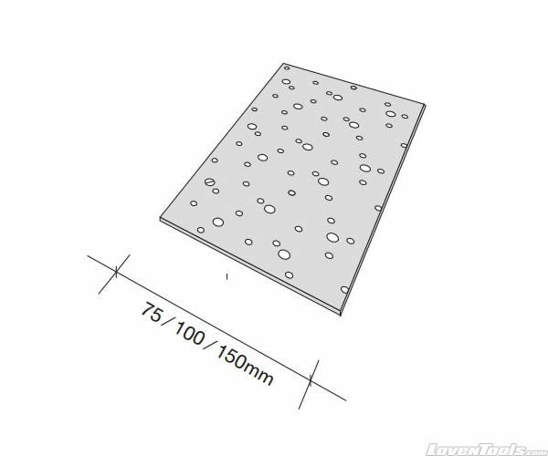 Nail-On Plate 1mm 100 x 190mm