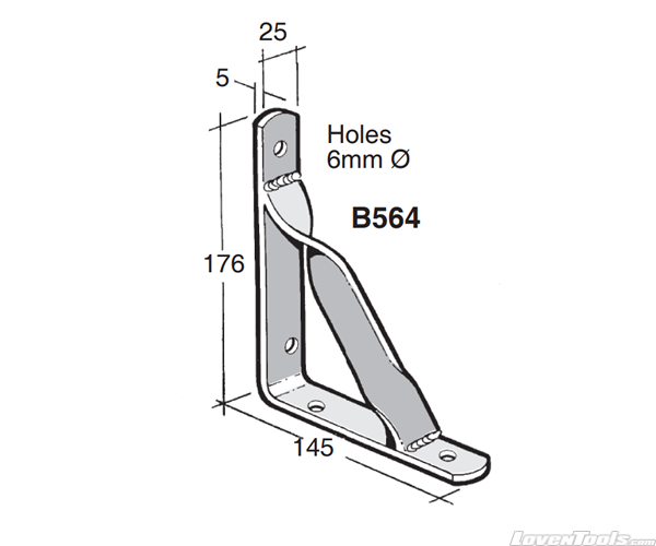 BOWMAC ANGLE BRACKETS (With Gusset) B564