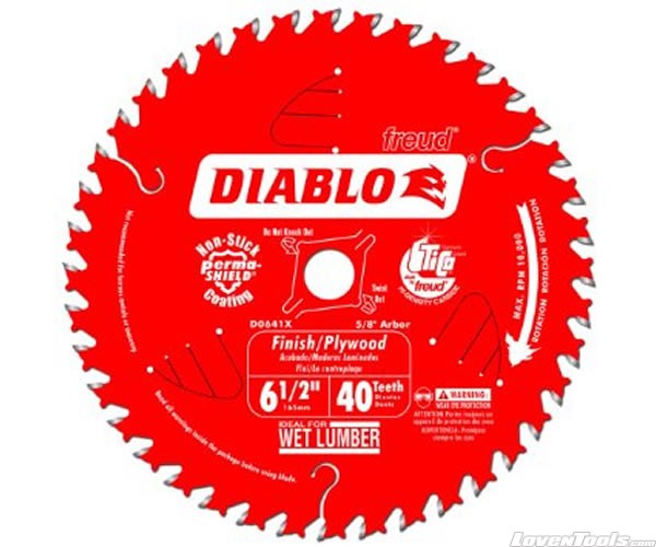 DIABLO 6-1/2 in. 40 Tooth Finishing Saw Blade D0641X