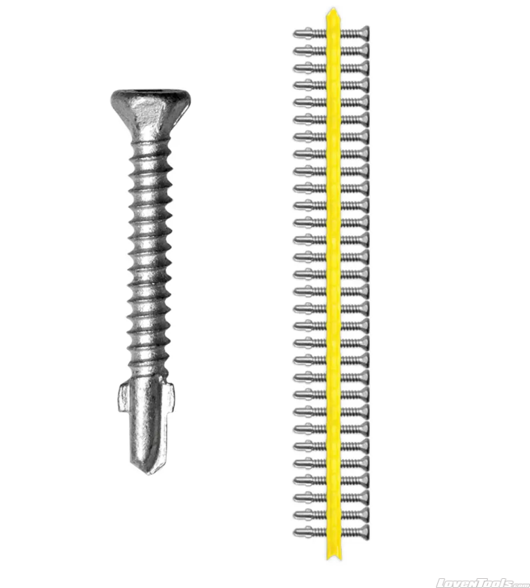 10gx42mm, Ribbed flat head, 18 TPI, Winged CBSDGL158SA