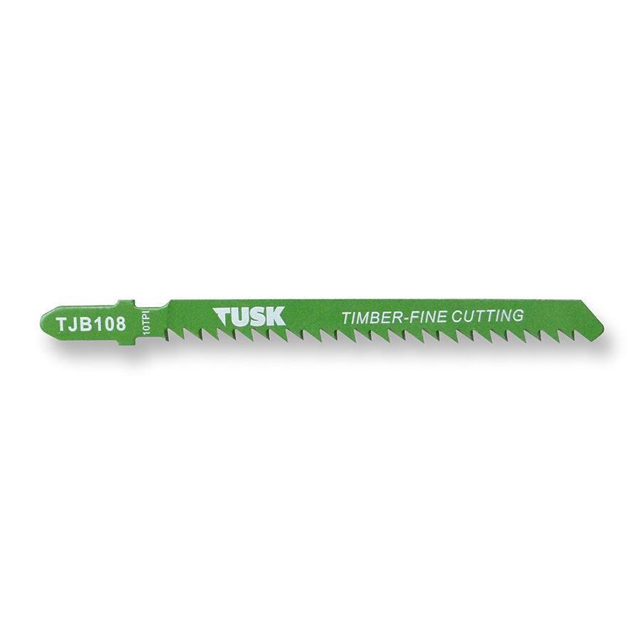 Jigsaw Blades for timber 100 x 10TPI Reverse Tooth T-shank 2pc pack