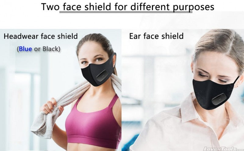 Face Mask Electric Fan SILVER