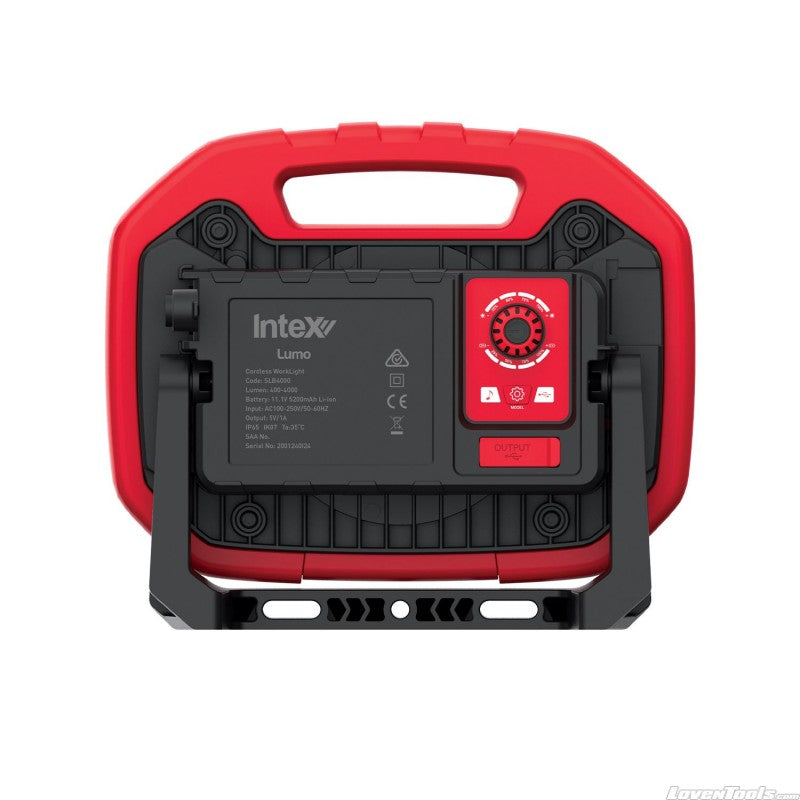 INTEX Lumo 40W Battery LED Light 4000 Lumens Bluetooth Speak SLB4000