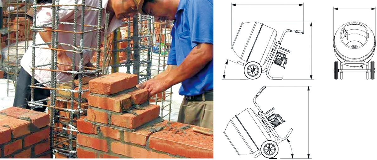 250L CEMENT MIXER WITH 3.5HP (INCLUDES PCM250 & PCM250-BE)
