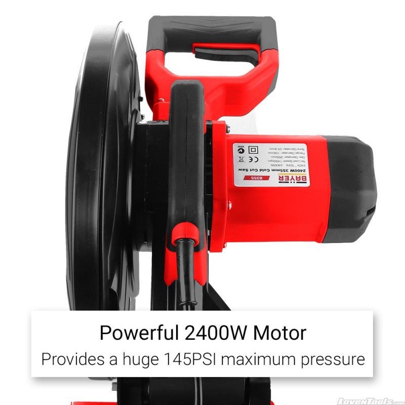 Bayer B355 2400W 355mm (14") Cut Off Cold Saw - Lovens Building Supplies