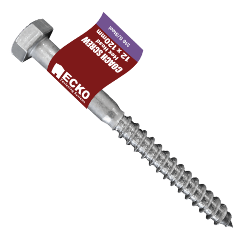 COACH BOLT & NUT M12 120mm - Lovens Building Supplies