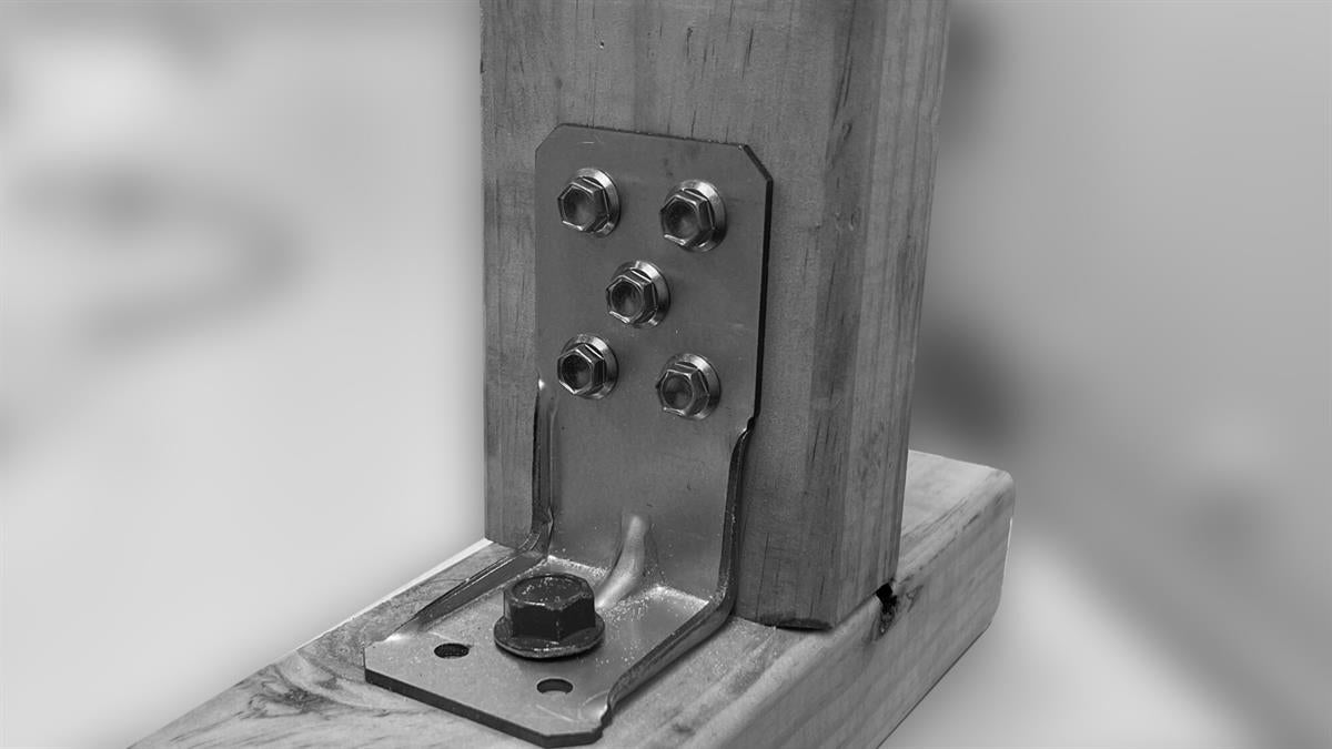 ECKO Bracing Bracket Hold Down Kit (Bracing Bracket x 2, Hex Screw 14gx35mm x 10, Screw Bolt M10x140mm x 2)