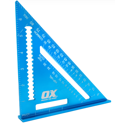 OX Pro Aluminium Metric Rafters Square Set - 180mm & 300mm