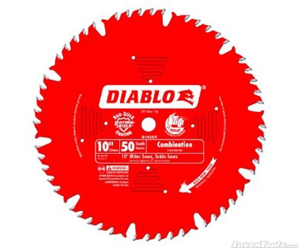 DIABLO 10 in. x 50 Tooth Combination Saw Blade D1050X - Lovens Building Supplies