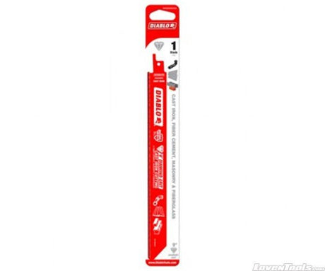DIABLO 9" Diamond Grit Recip Blade for Cast Iron, Fiber Cement DS0930DGX - Lovens Building Supplies