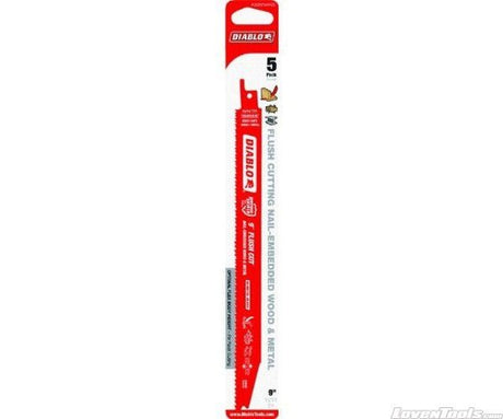DIABLO 9" Flush Cut Recip Blade (5 pk) DS0914AFC5 - Lovens Building Supplies