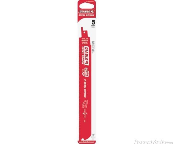 DIABLO 9" Steel Demon Bi - Metal Recip Blade for Thin Metal DS0920BF5 - Lovens Building Supplies