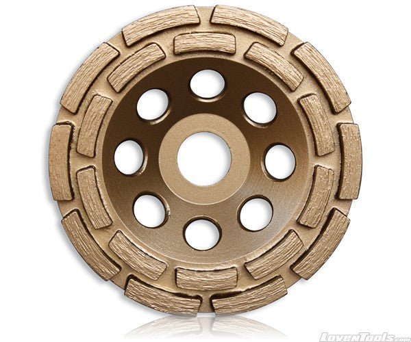 Double Row Grinding Wheel - 125 x 8 x 20T x 22.23 Middle Bond 60/80 - Lovens Building Supplies