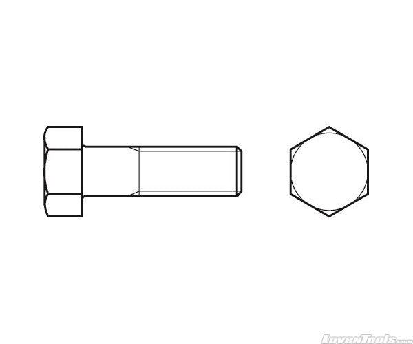 Hex Hd Bolt Stainless T316 DIN931 (Bulk)
