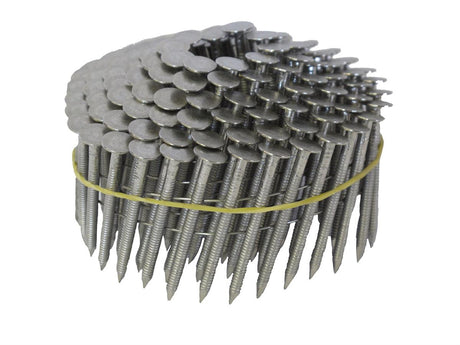 Kbao 10mm Head - 45 x 3.05 S/Steel Shingle Roofing Coil Nails 5400pcs RNSS30545 - Lovens Building Supplies