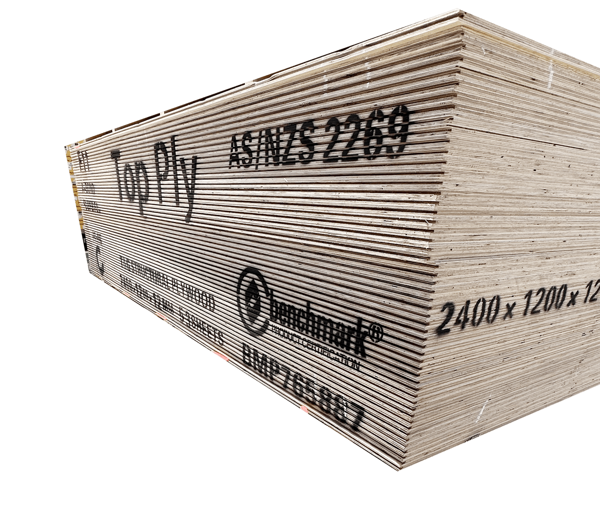 Stuctural Roofing Plywood 2400mm x1200mm x12mm H3.2 Treated F11 CC T&G STB - PLY2412 - 12T - Lovens Building Supplies