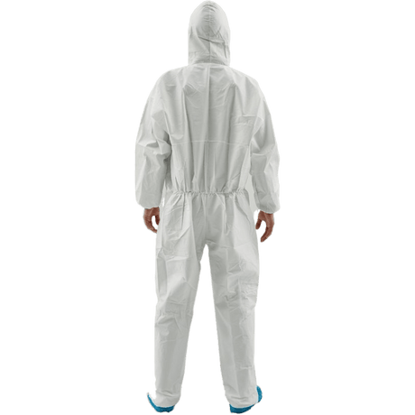 Total Safe Disposable Microporous Coverall White Size L - 4XL - Lovens Building Supplies
