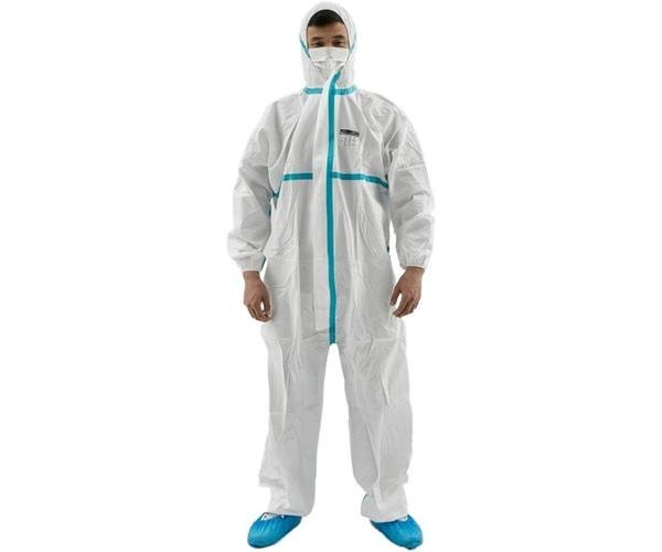 Total Safe Disposable Sealed Microporous Coverall White Size L - 3XL - Lovens Building Supplies