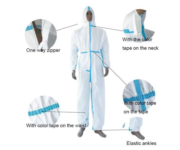Total Safe Disposable Sealed Microporous Coverall White Size L - 3XL - Lovens Building Supplies