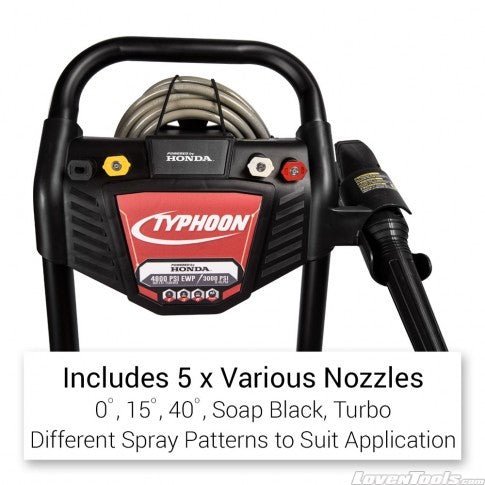Typhoon TPW3000H 4.5HP 3000PSI Petrol Pressure Washer - Lovens Building Supplies