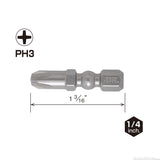 Impact Ball Torsion Bit PH3 30mm 2PC Carded IBPH330P2