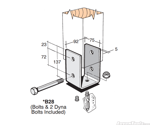 BOWMAC POST AND BEARER BRACKETS