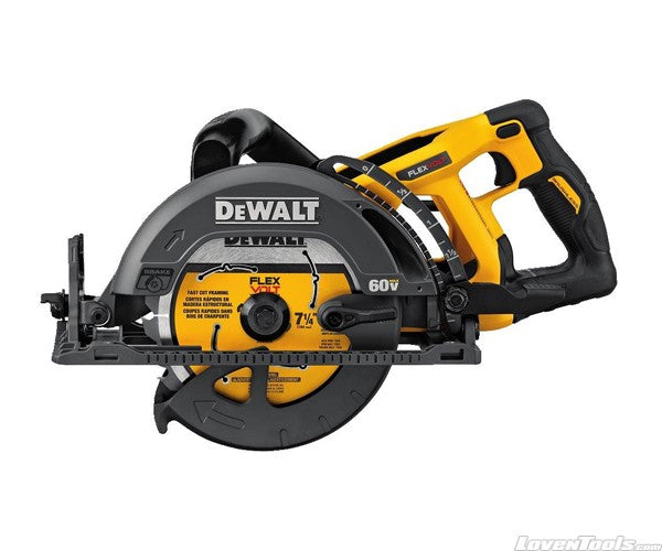 FLEXVOLT 60V MAX 7-1/4 IN. Brushless CORDLESS WORM DRIVE STYLE SAW.