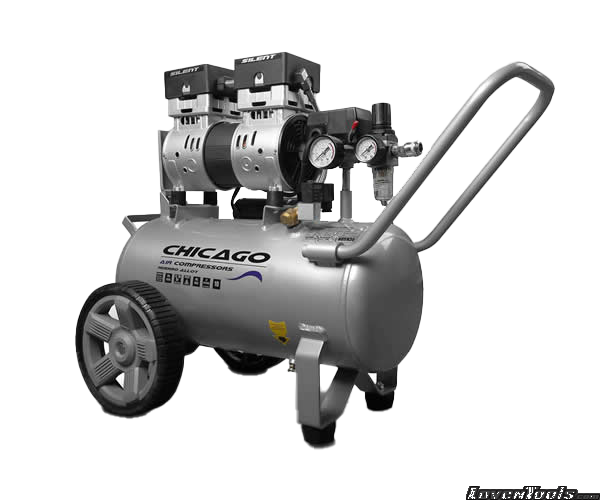 Chicago HUSH30 Aluminium Silenced 30L Air Compressor HUSH30