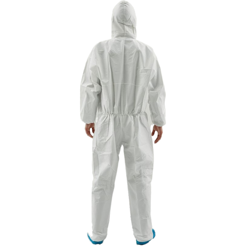 Total Safe Disposable Microporous Coverall White Size L - 4XL