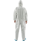 Total Safe Disposable Microporous Coverall White Size L - 4XL