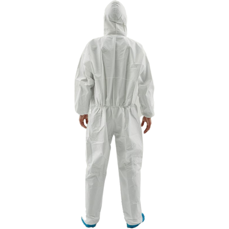 Total Safe Disposable Microporous Coverall White Size L - 4XL