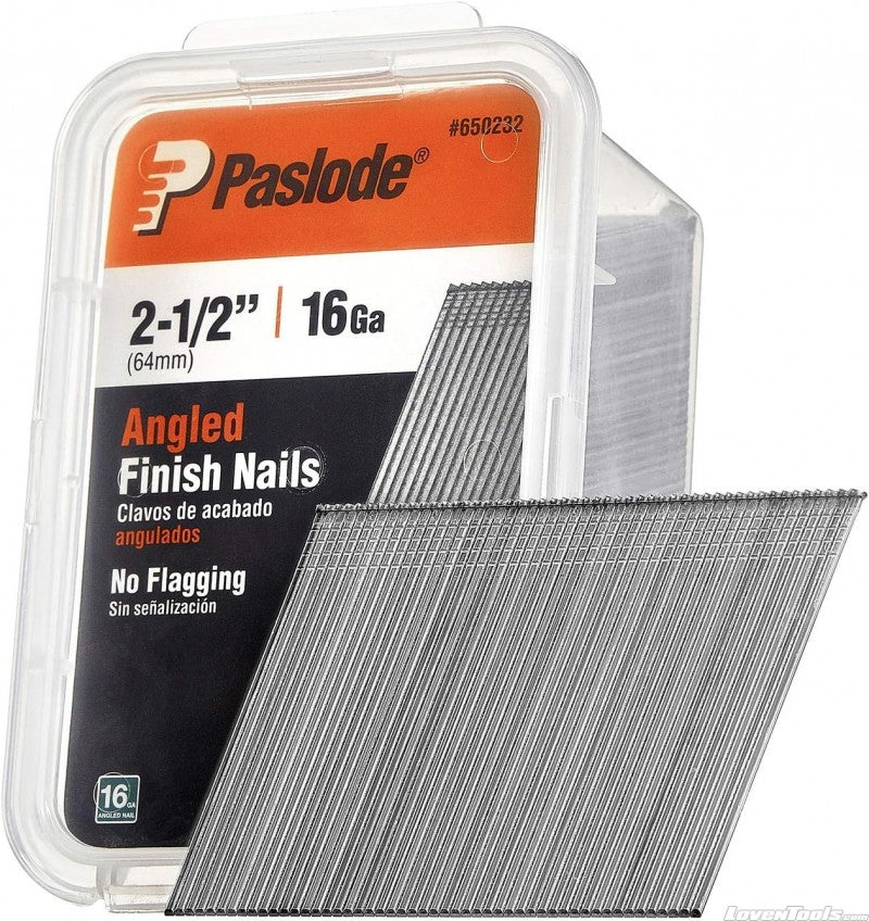 Paslode 16 Gauge Galvanized Angled Finish Nails 2000pcs