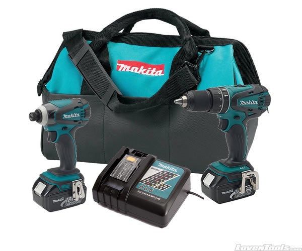 Makita Cordless 18V 4.0Ah Li-Ion 2-Pc. Combo Kit XT211M