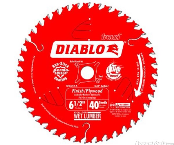 DIABLO 6-1/2 in. 40 Tooth Finishing Saw Blade D0641X