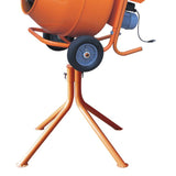 CEMENT MIXER WITH STAND:  PCM 5 WITH  HONEY COMB PALLET,ORANGE COLOR XH-PCM5-HS