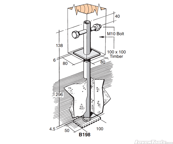 BOWMAC POST AND BEARER BRACKETS B198