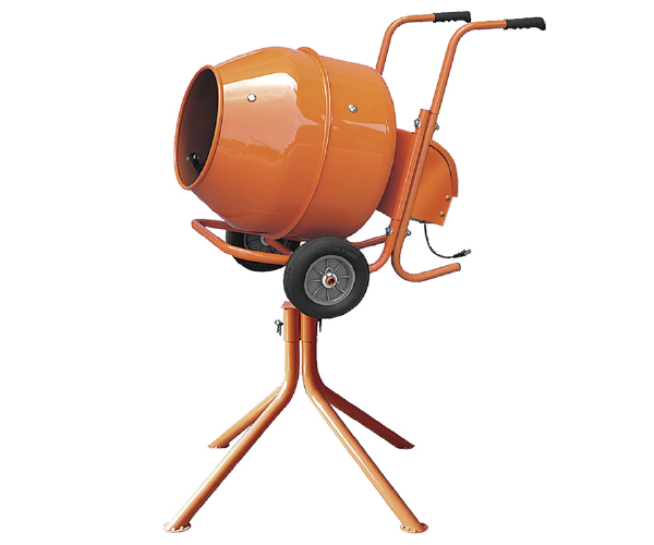 CEMENT MIXER WITH STAND:  PCM 5 WITH  HONEY COMB PALLET,ORANGE COLOR XH-PCM5-HS