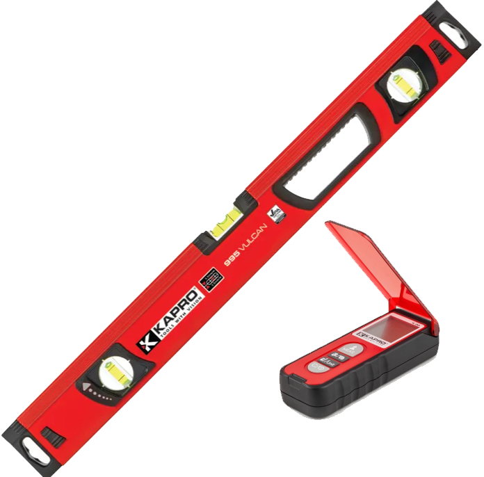 KAPRO VULCAN LEVEL + 363 DISTANCE MEASURE + BAG