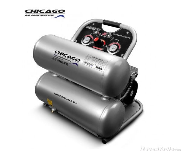 Chicago HUSH20 Aluminium Silenced 20L Air Compressor