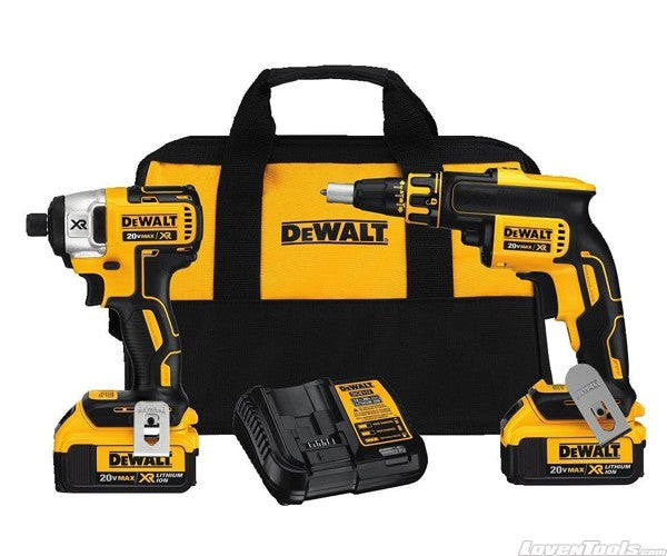 DeWALT DCK262M2 4.0AH 20-volt MAX XR Li-Ion ScrewGun and Impact Combo