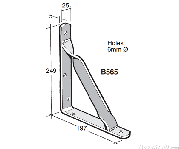 BOWMAC ANGLE BRACKETS (With Gusset) B565