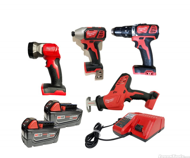 Milwaukee Cordless M18 4-Tool Combo Kit 2695-24