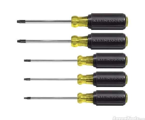 KLEIN TOOLS 5-Piece TORX Cushion-Grip Screwdriver Set 19555