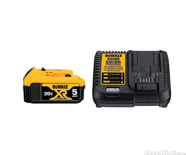 DeWALT 5.0ah battery & charger DCB205-1C