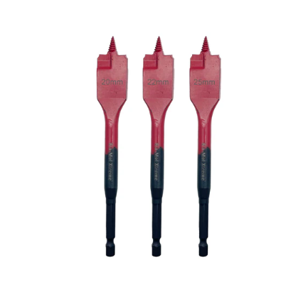 BLU-MOL XTREME NAIL BITER 3 PCE THREADED SPADE BIT SET