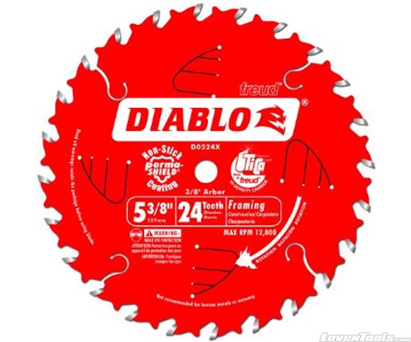 DIABLO 5-3/8 in. 24 Tooth Framing Saw Blade D0524X