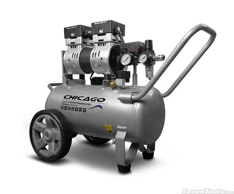 Chicago HUSH30 Aluminium Silenced 30L Air Compressor HUSH30