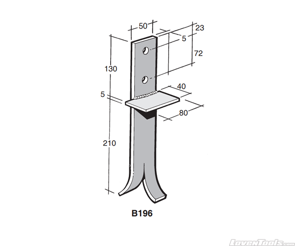 BOWMAC POST AND BEARER BRACKETS B196