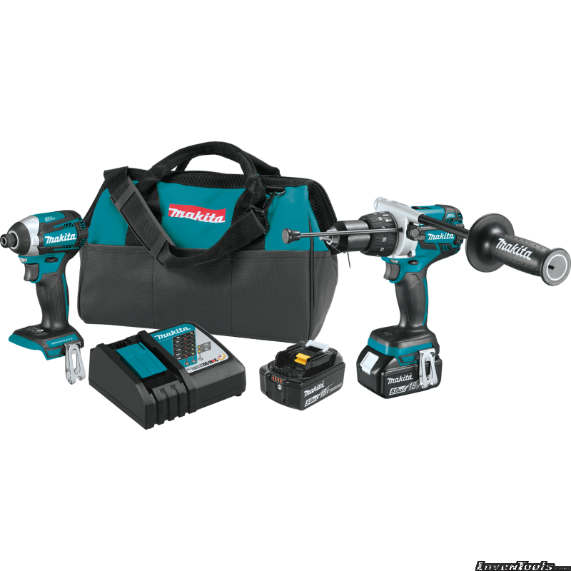 Makita Cordless 18V 5.0Ah Li-Ion Brushless 2Pc XT268T Combo Kit