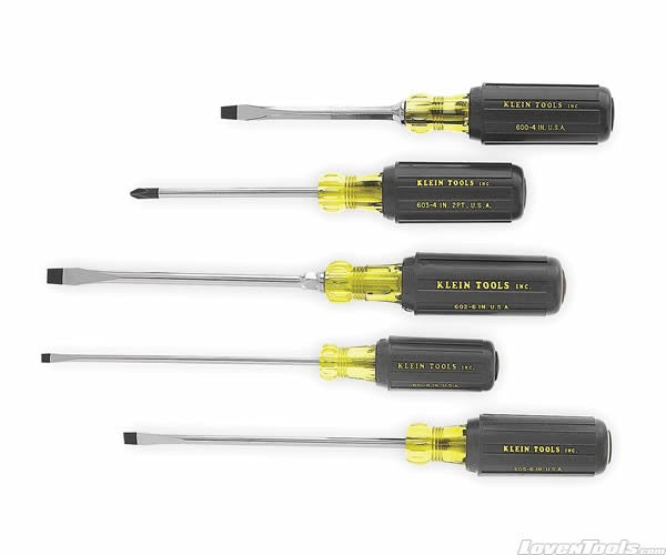 KLEIN TOOLS 5-Piece Cushion-Grip Screwdriver Set 85075